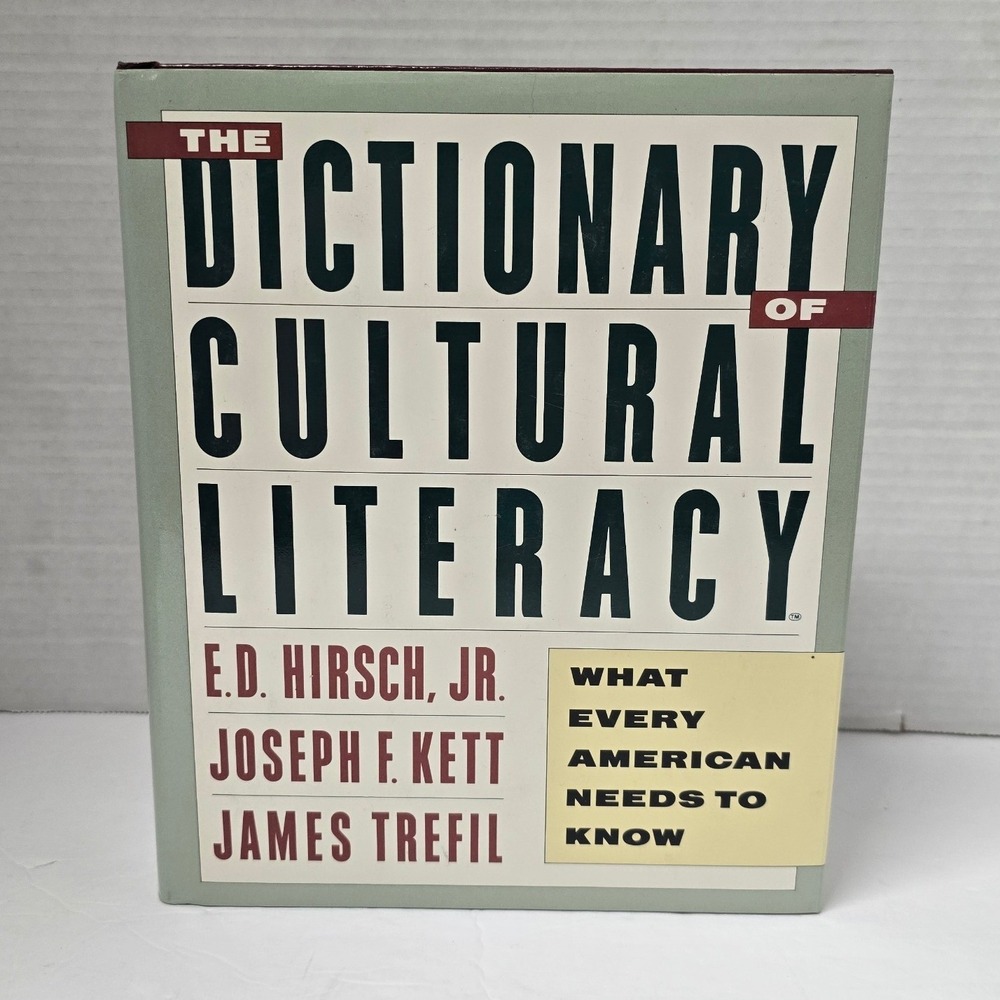 Vintage The Dictionary of Cultural Literacy E.D. Hirsch Jr Hardcover 1988
